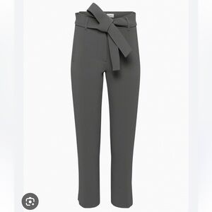 Aritzia Wilfred tie-front High-waisted belted pants